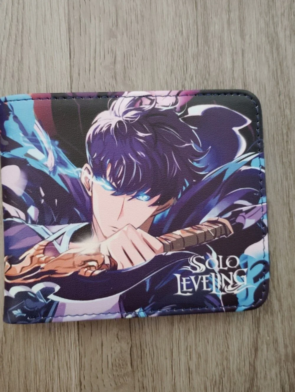 new Solo leveling anime manga leather wallet